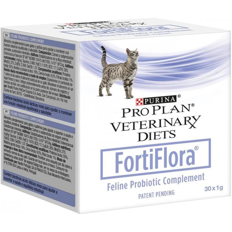 Пребиотическая добавка для кошек Pro Plan Veterinary Diets FortiFlora для поддержания баланса микрофлоры и здоровья кишечника - фото #0
