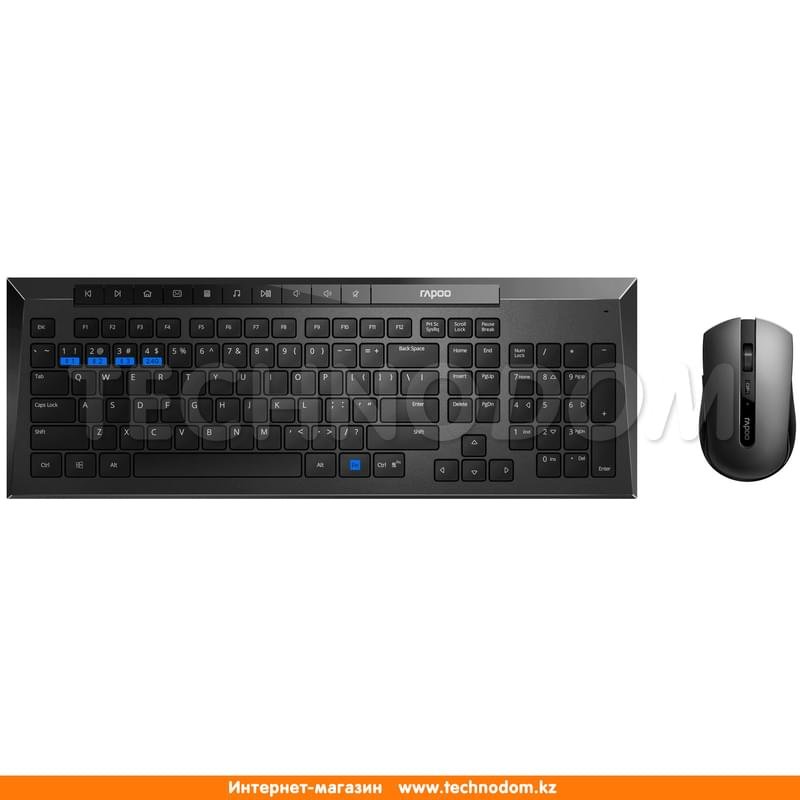 Клавиатура + Мышка беспроводные USB Rapoo 8200M - фото #0