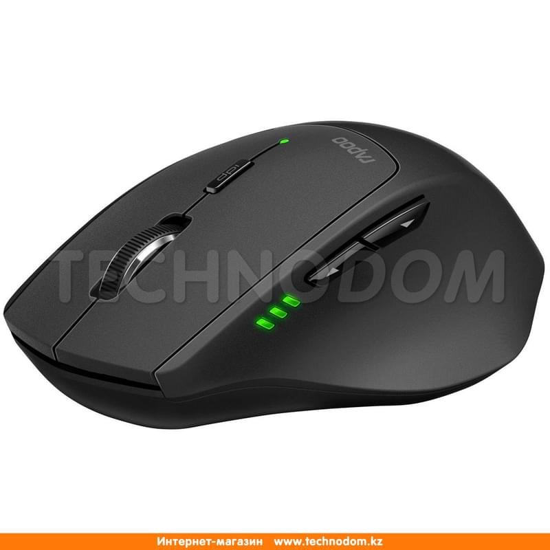 Мышка беспроводная USB/BT Rapoo MT550, Black - фото #1