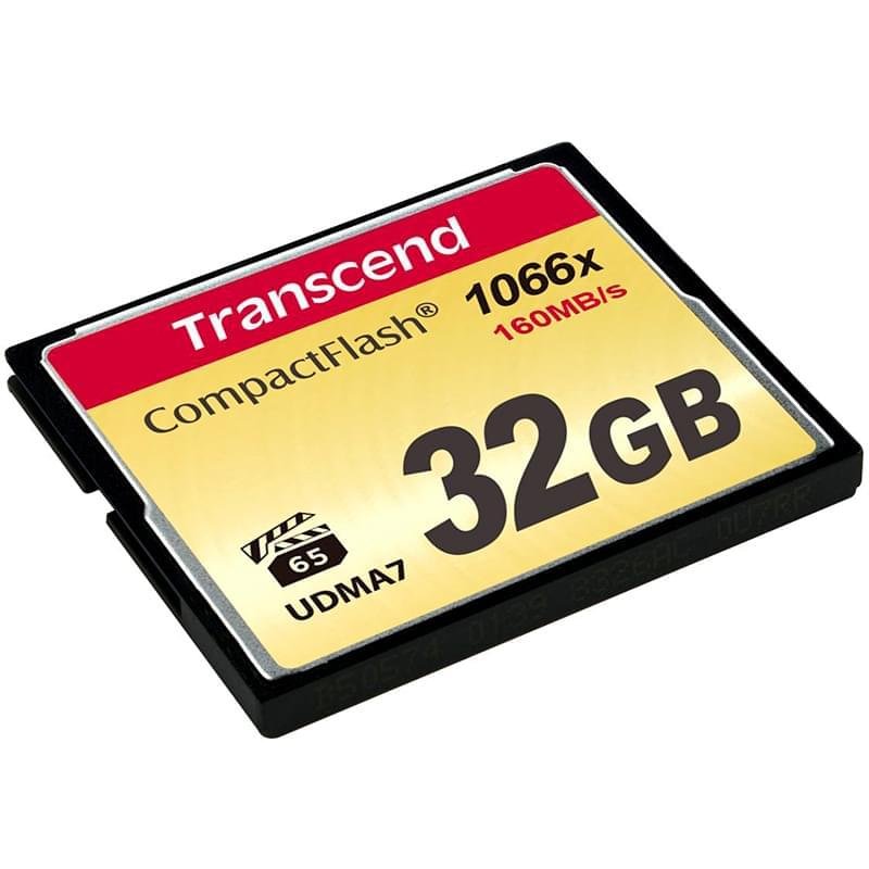 Карта памяти Compact Flash 32GB Transcend Ultimate 1000x, до 160MB/s (TS32GCF1000) - фото #1