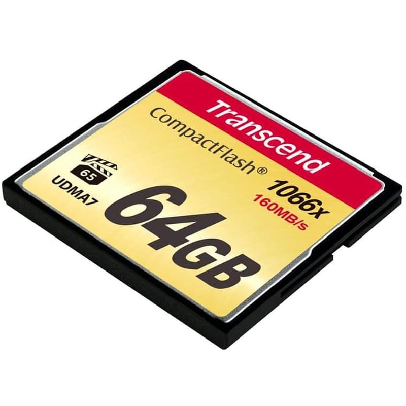 Карта памяти Compact Flash 64GB Transcend Ultimate 1000x, до 160MB/s (TS64GCF1000) - фото #1