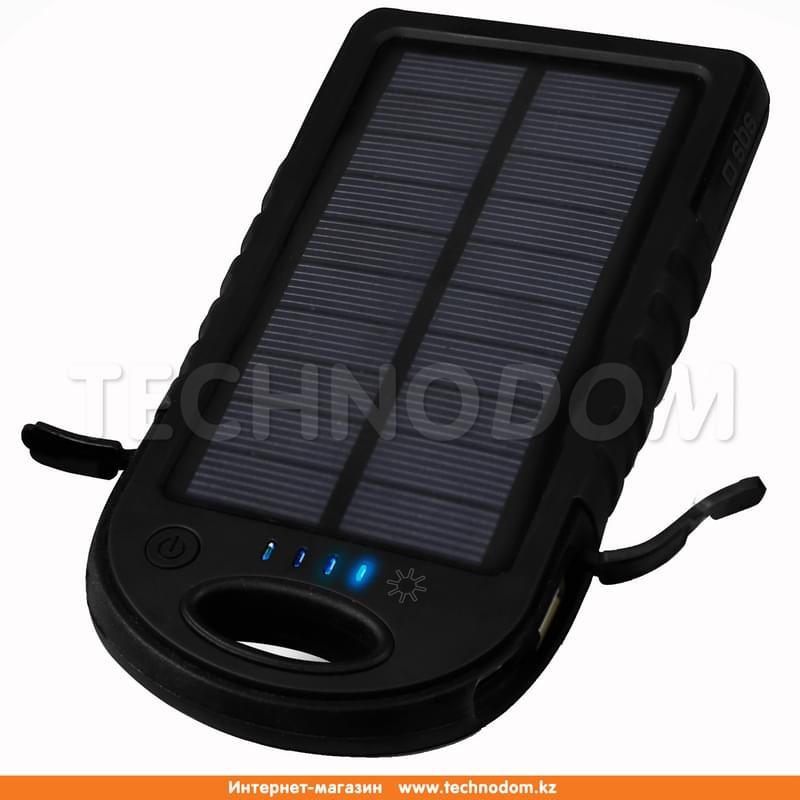 Внешний аккумулятор SBS, 5000Mah, Solar Panel, Waterproof, SBS, Black (TTBS5000WPK) - фото #0