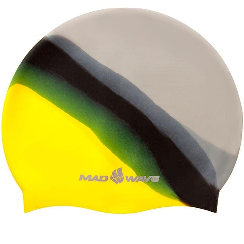 Шапочка силиконовая Mad Wave Multi Adult Big (L, Yellow) - фото #3