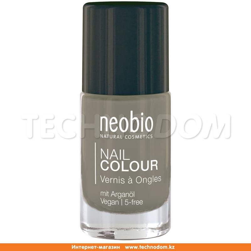 Лак для ногтей №11 5-FREE, с аргановым маслом. "Нежно-Серый" 8 мл Neobio - фото #0