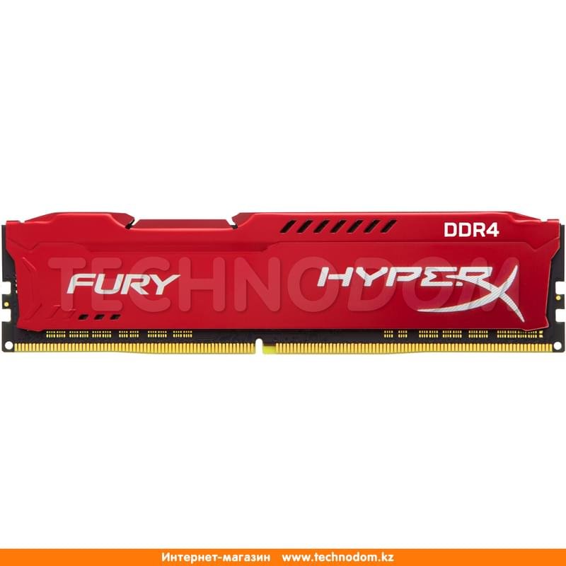 Оперативная память DDR4 DIMM 16Gb/2400MHz PC4-19200 Kingston HyperX Fury Red (HX424C15FR/16) - фото #0
