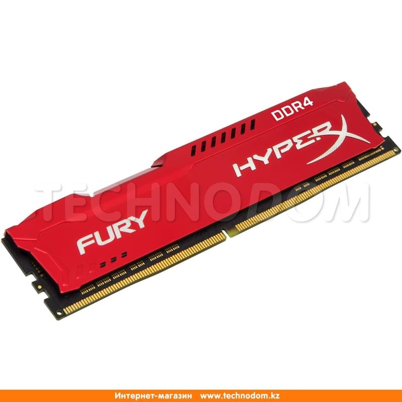 Оперативная память DDR4 DIMM 16Gb/2400MHz PC4-19200 Kingston HyperX Fury Red (HX424C15FR/16) - фото #1