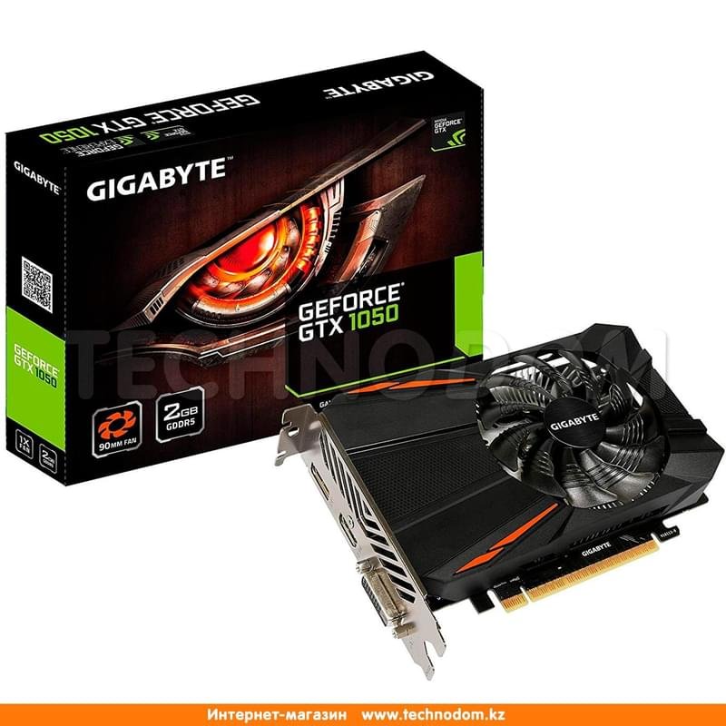 Видеокарта Gigabyte Nvidia GeForce GTX 1050 2Gb (DVI+HDMI+DP)(GV-N1050D5-2GD) - фото #2