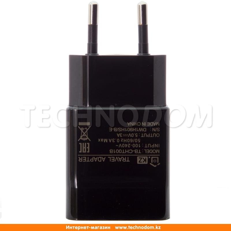 Сетевое зарядное устройство 2*USB, 3.0A, TD Basics, Черный (TB-CHT001B) - фото #1