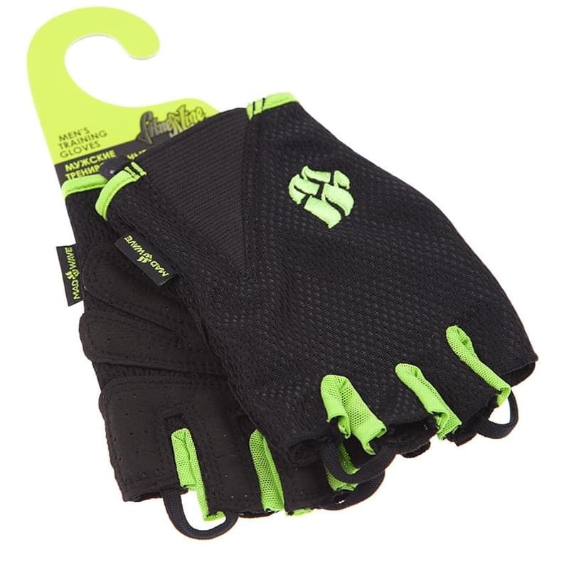 Перчатки Для Фитнеса Mad wave Мужские MenS Training Gloves (Xl, Black Green) - фото #2