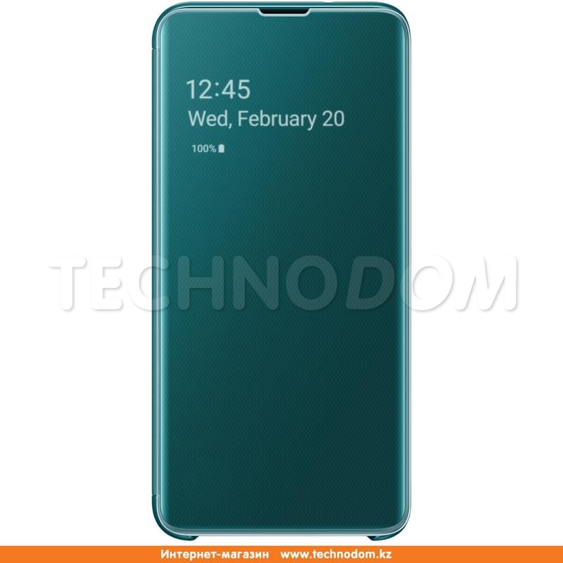 Чехол для Samsung Galaxy S10e/G970, Clear View Cover, Green (EF-ZG970CGEGRU) - фото #0