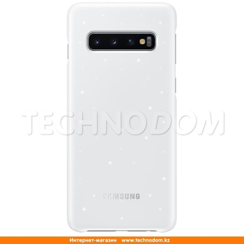 Чехол для Samsung Galaxy S10/G973, LED Cover, White (EF-KG973CWEGRU) - фото #0