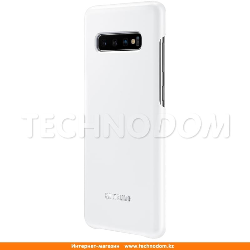 Чехол для Samsung Galaxy S10/G973, LED Cover, White (EF-KG973CWEGRU) - фото #1