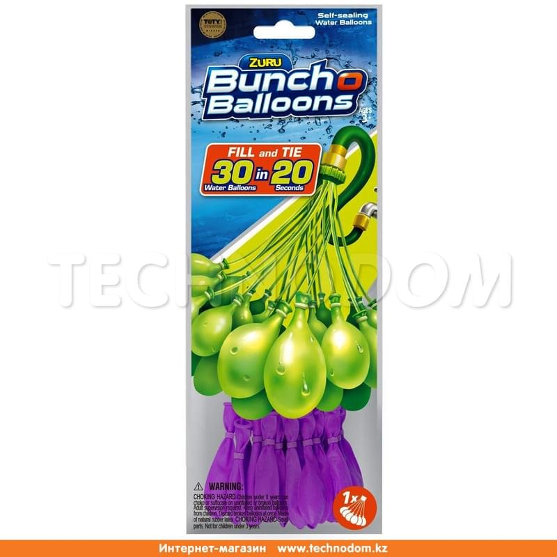 Игрушка Bunch O Balloons Простой набор из 30 шаров, 6 асс., пол.пакет - фото #0