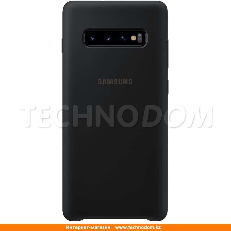 Чехол для Samsung Galaxy S10+/G975, Silicone Cover, Black (EF-PG975TBEGRU) - фото #0