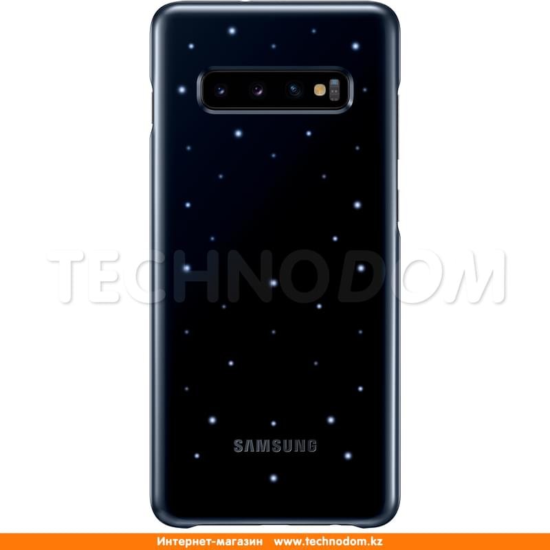 Чехол для Samsung Galaxy S10+/G975, LED Cover, Black (EF-KG975CBEGRU) - фото #0