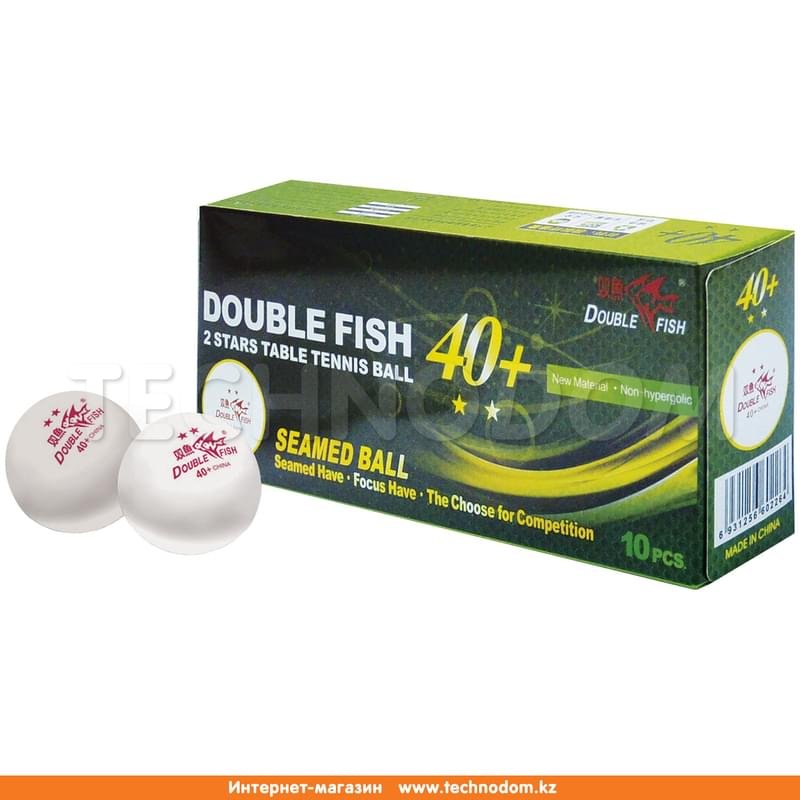 Мячи для настольного тенниса DOUBLE FISH 40+ 2*, 10 шт. Для продвинутых - фото #0