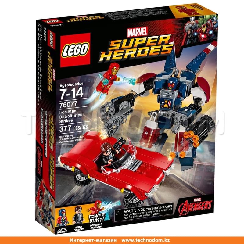 Дет. Конструктор Lego Super Heroes, Железный человек™: Стальной Детройт™ наносит удар (76077) - фото #0