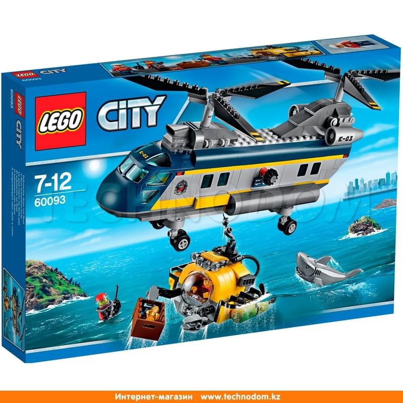 Дет. Конструктор Lego City, Вертолет исследователей моря (60093) - фото #0