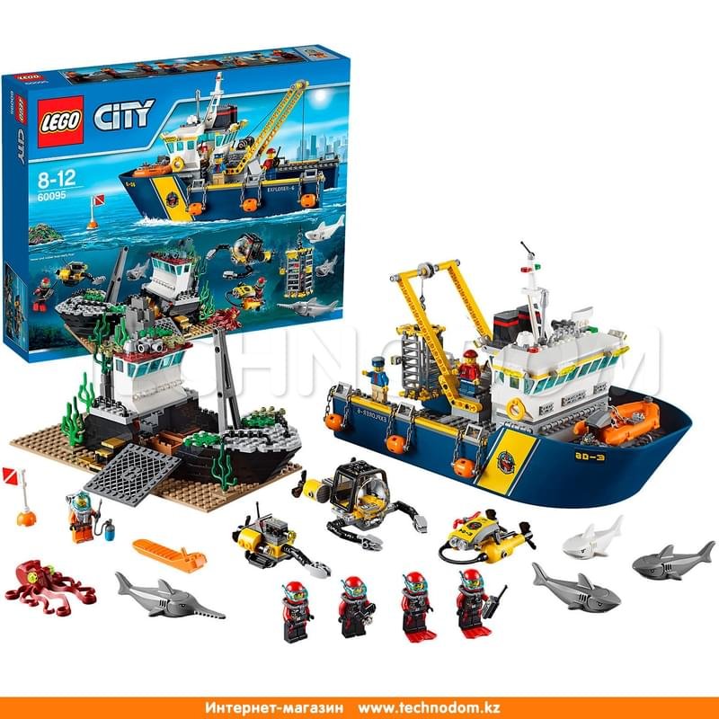 Дет. Конструктор Lego City, Корабль исследователей морских глубин (60095) - фото #1