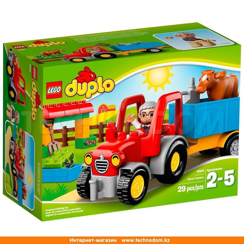 Дет. Конструктор Lego Duplo, Сельскохозяйственный трактор (10524) - фото #0