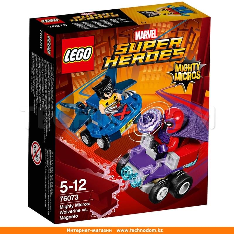 Дет. Конструктор Lego Super Heroes, Mighty Micros: Росомаха™ против Магнето (76073) - фото #0
