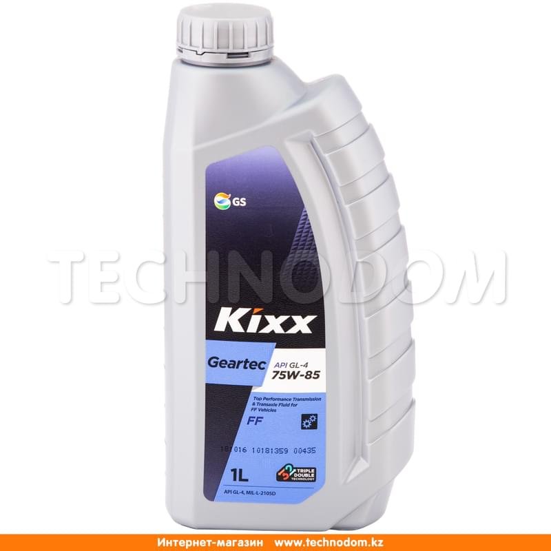 Трансмиссионное масло KIXX Geartec FF HD SAE 75W85 API GL-4 1л - фото #0