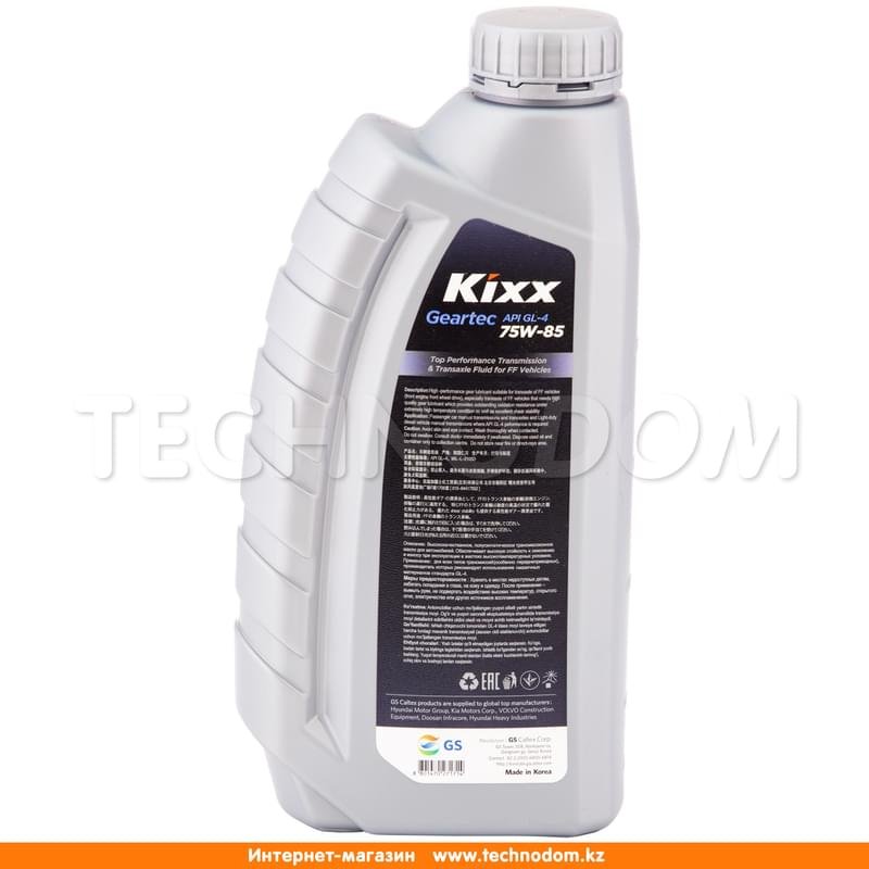 Трансмиссионное масло KIXX Geartec FF HD SAE 75W85 API GL-4 1л - фото #2
