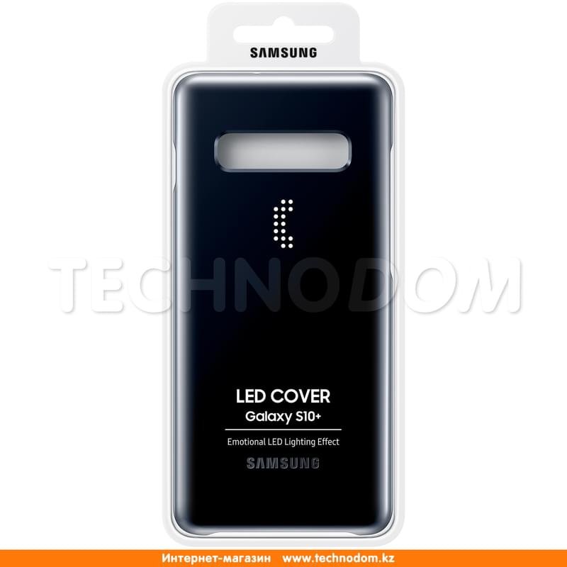 Чехол для Samsung Galaxy S10+/G975, LED Cover, Black (EF-KG975CBEGRU) - фото #4