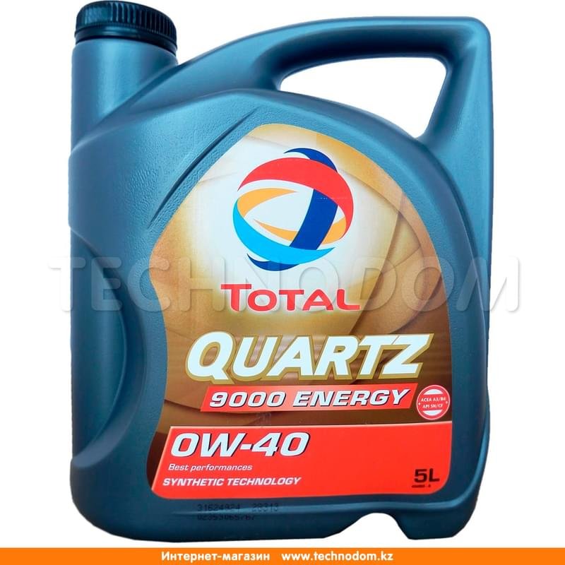 Моторное масло TOTAL Quartz 9000 Energy 0W40 API SN/CF 5л - фото #0