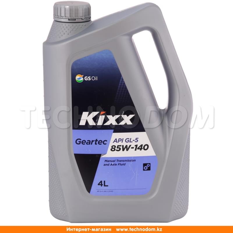 Трансмиссионное масло KIXX Geartec SAE 85W140 API GL-5 4л - фото #0