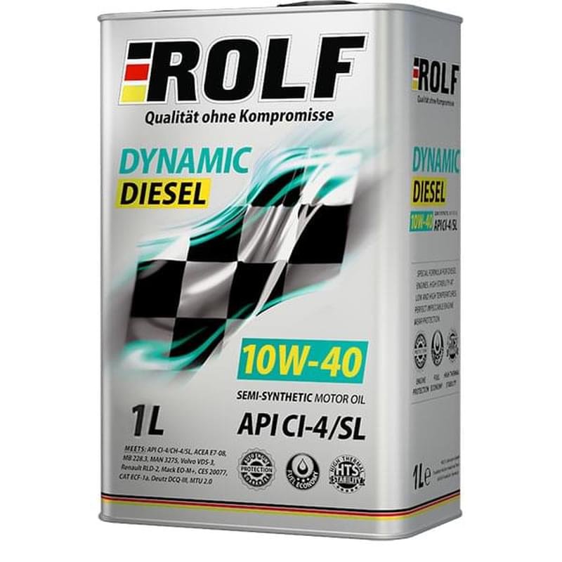 Моторное масло ROLF Dynamic Diesel SAE 10W40 API CI-4/SL 1л - фото #0