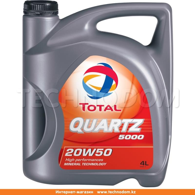 Моторное масло TOTAL Quartz 5000 20W50 API SL/CF 4л - фото #0
