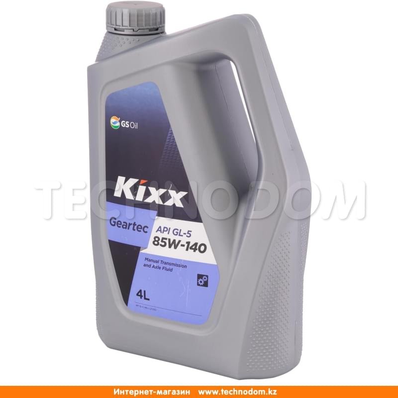 Трансмиссионное масло KIXX Geartec SAE 85W140 API GL-5 4л - фото #1