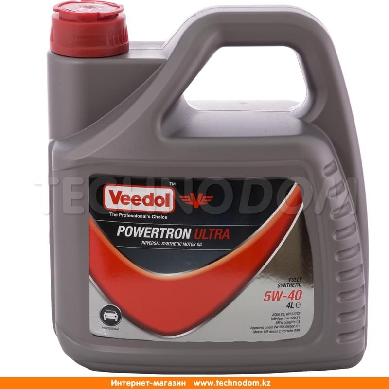 Моторное масло Veedol Powertron Ultra 5W40 API SN/CF 4л - фото #0