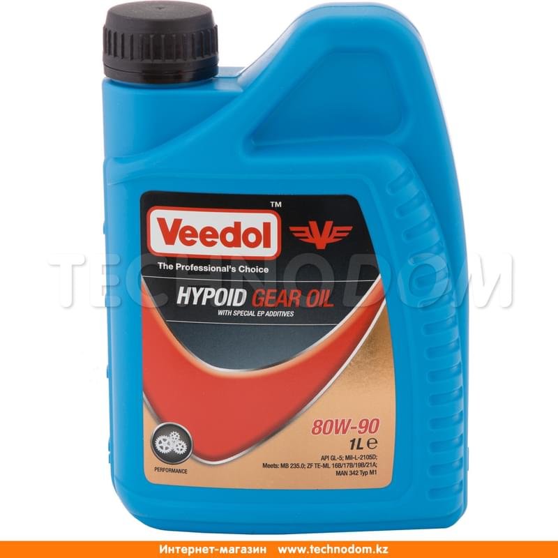 Трансмиссионное масло Veedol Hypoid Gear Oil LS 80W90 1л - фото #0
