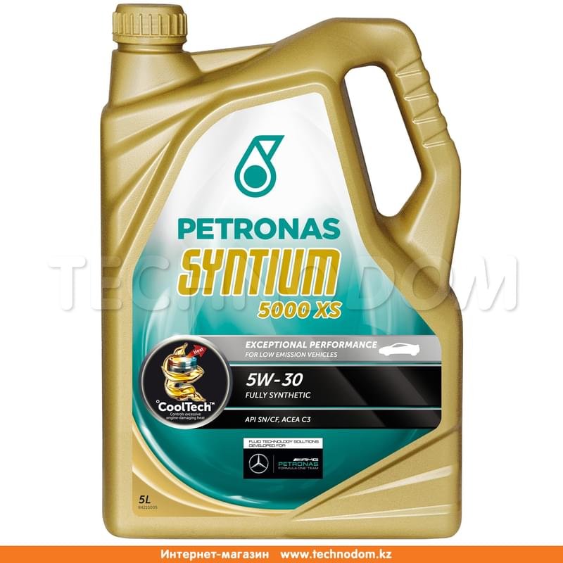 Моторное масло PETRONAS Syntium 5000 XS 5W30 API SN/CF 5л - фото #0
