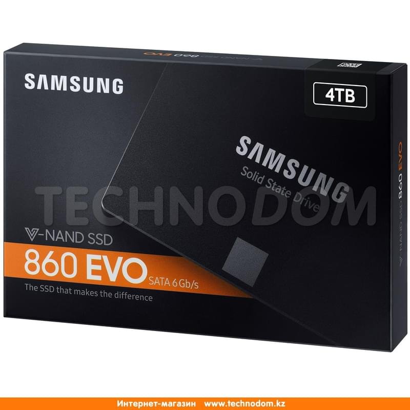 Внутренний SSD 2.5" 7мм 4TB Samsung 860 EVO, SATA-III 3D TLC (MZ-76E4T0BW) - фото #6