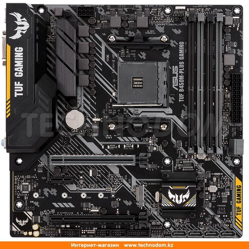 Материнская плата Asus TUF B450M-PLUS GAMING AM4 B450 4DDR4 PCI-E 2x16 1x1 (HDMI+DVI-D) mATX - фото #1