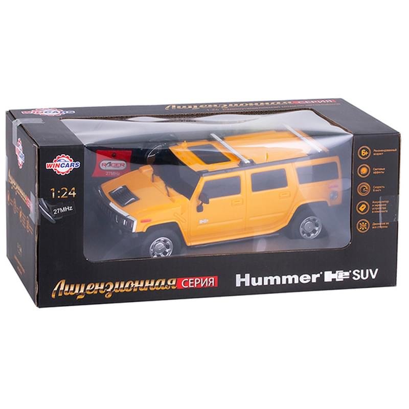 Wincars Hummer (лицензия), Р/У, масштаб 1:24, ЗУ в комплекте - фото #0