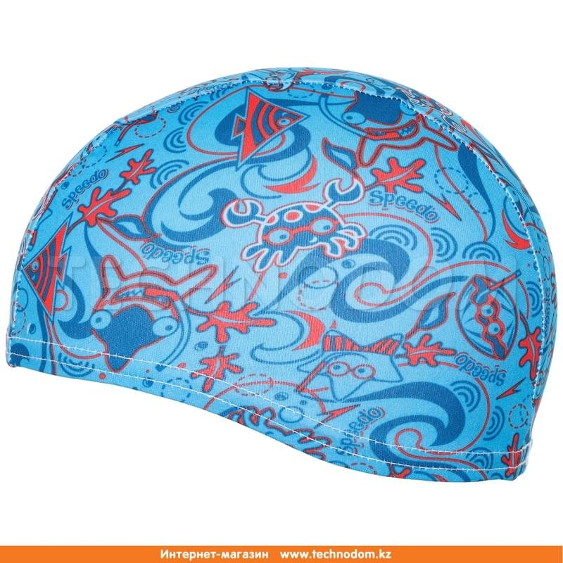 Шапочка для плавания детская Sea Squad Polyester Cap Junior Speedo (8-07997A264, One size, голубой) - фото #0