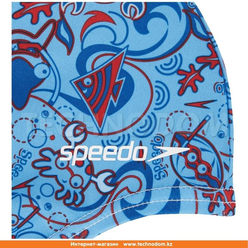 Шапочка для плавания детская Sea Squad Polyester Cap Junior Speedo (8-07997A264, One size, голубой) - фото #2