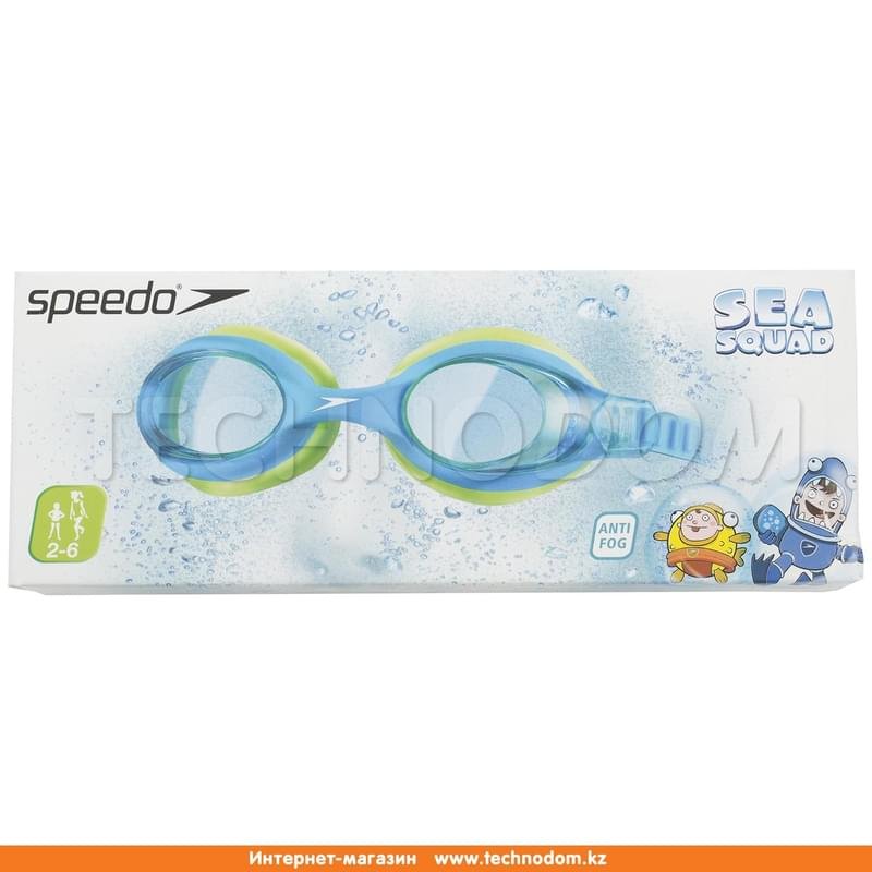 Очки для плавания детские Sea Squad Skoogle Speedo (8-073598029, Speedo, One size, голубой/зеленый) - фото #3