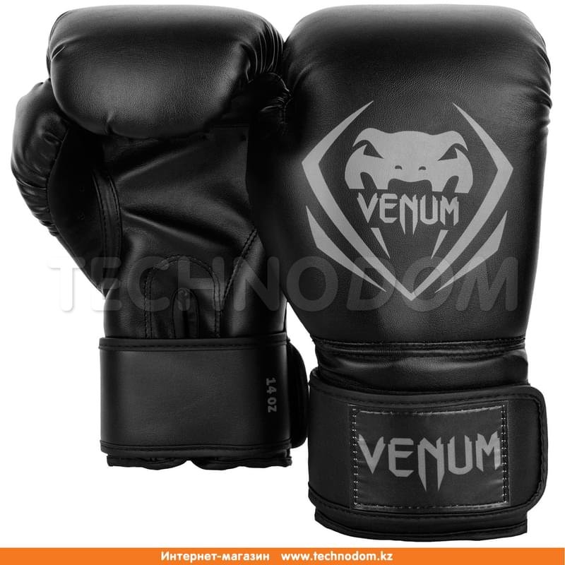 Перчатки боксерские Venum Contender Boxing Gloves (VENUM-1109-109, 680, 10 oz, черно-серый) - фото #0