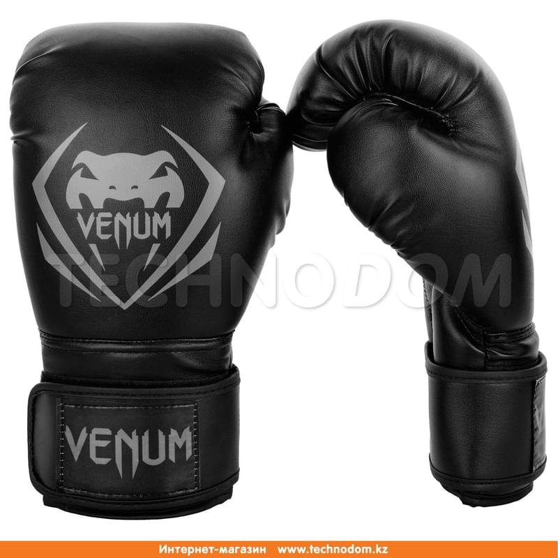 Перчатки боксерские Venum Contender Boxing Gloves (VENUM-1109-109, 680, 10 oz, черно-серый) - фото #1