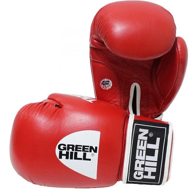 Перчатки боксерские боевые Tiger AIBA Green hill (BGT-2010aRD, Greenhill, 680, 10 oz, красный) - фото #3