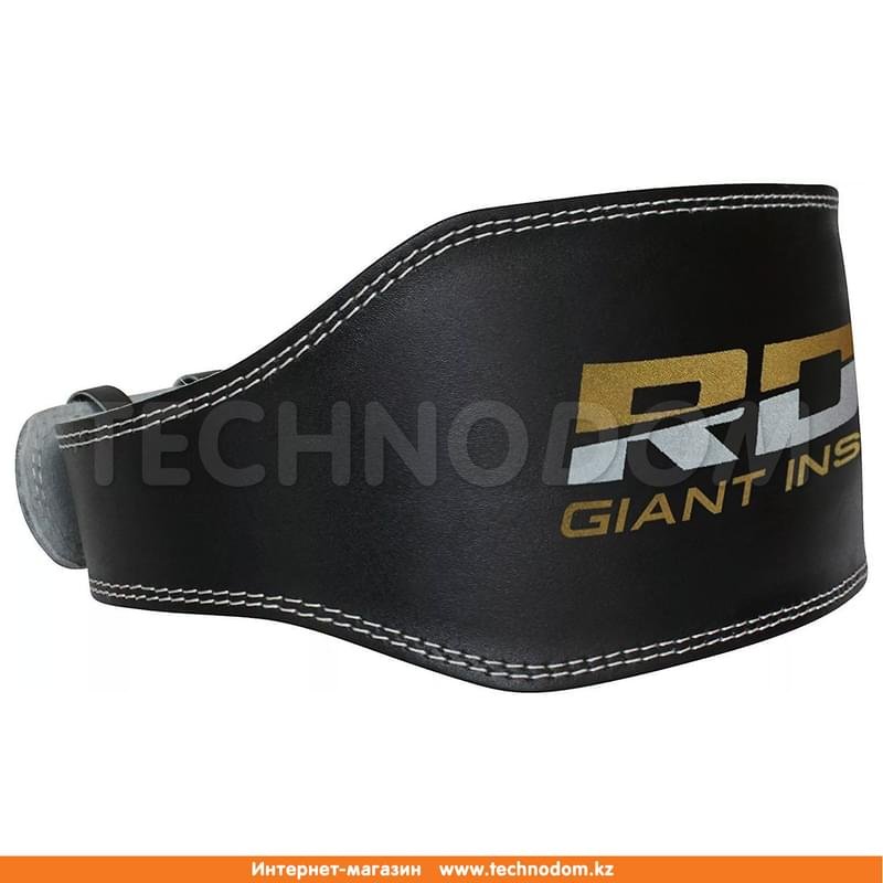 Пояс атлетический RDX Leather 4 Padded Training Lifting Belt (WBS-4RB, RDX, 580, L, черно-золотой) - фото #1