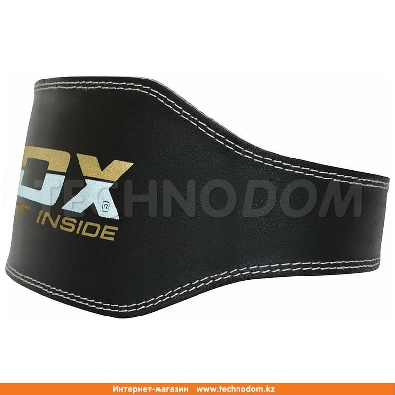 Пояс атлетический RDX Leather 4 Padded Training Lifting Belt (WBS-4RB, RDX, 580, L, черно-золотой) - фото #3