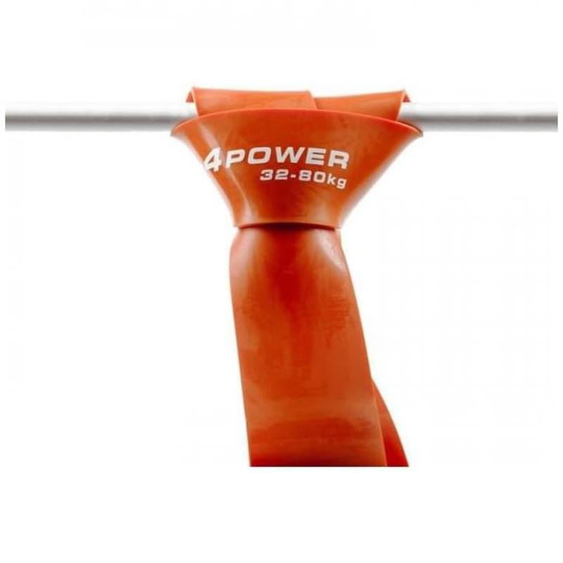 Оранжевая резиновая петля Band4Power (ОРП3280, Band4Power, 876, 32-80кг, оранжевый) - фото #3