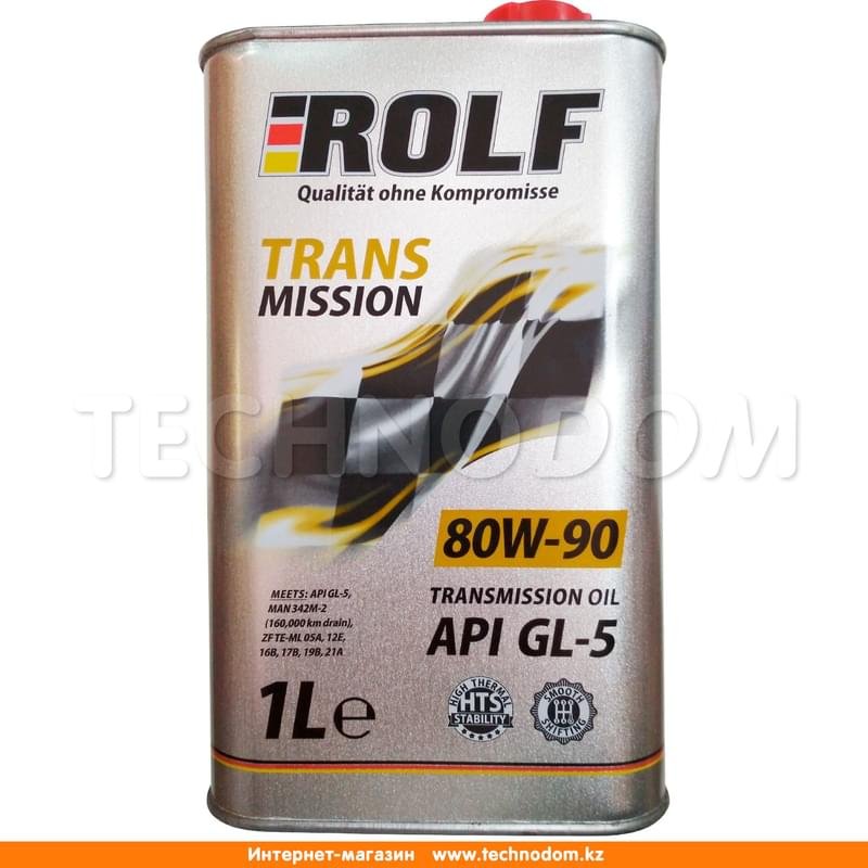 Трансмиссионное масло ROLF Transmission SAE 80W90 GL-5 1л - фото #0