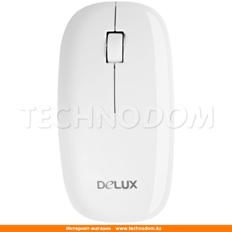 Мышка беспроводная USB Delux DLM-111LGW, White - фото #0